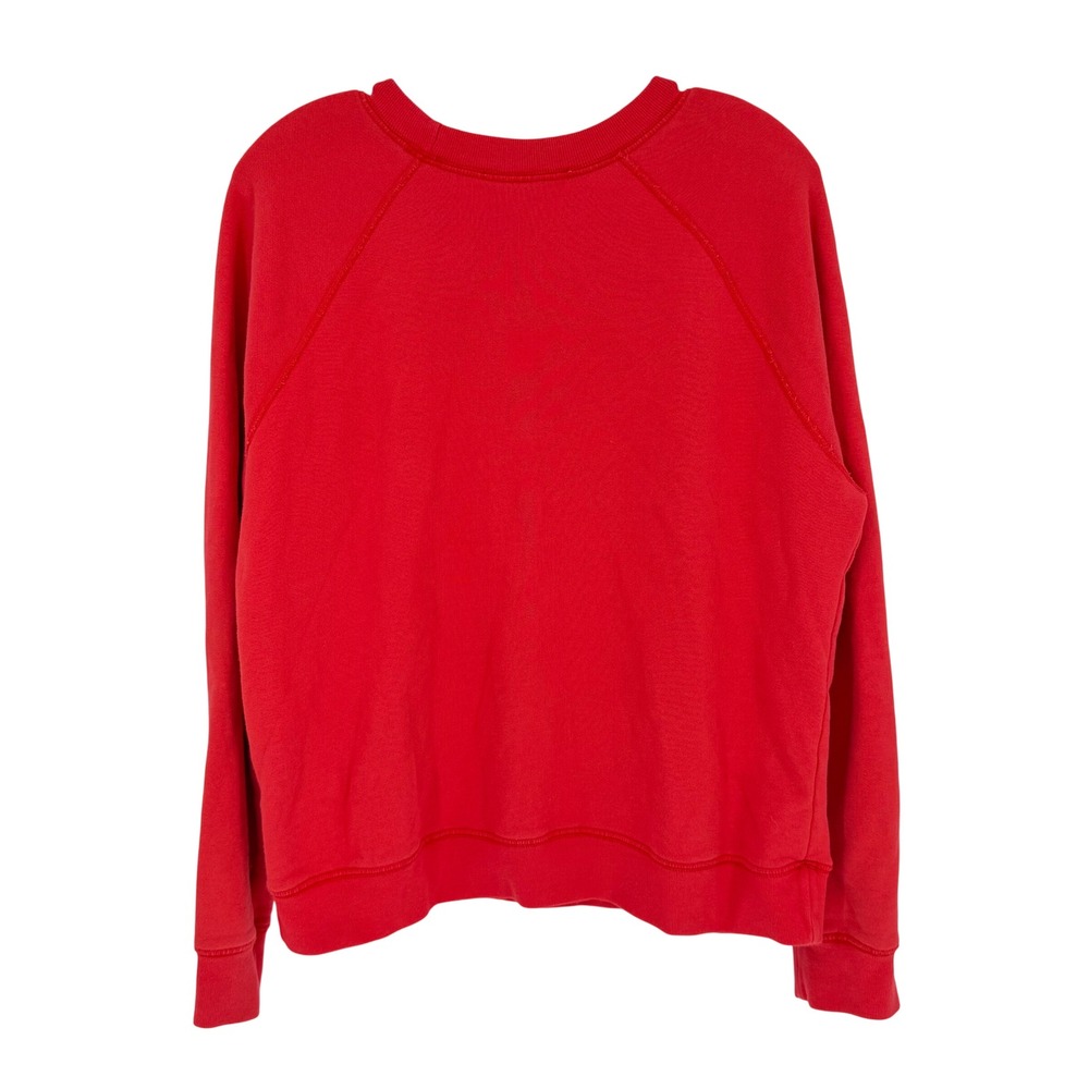 Spiritual Gangster Heart Forever Sweatshirt Women L Red Loungewear Streetwear - Picture 6 of 11